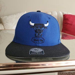 Black and Blue '47 Chicago Bulls Snapback Hat